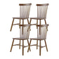 Minimalist Wood Side Dining Chairs Windsor Back Side Chair for Home Walnut 4 Piece Set Clearhalo 'Dining Chairs' 'Dining Tables & Seating' 'dining_chair' 'furn' 'furn_dining_chair' 'Furniture' 'furniture_dining_chair' 'Kitchen & Dining Furniture' 4901381