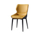 Industrial Design Wingback Parsons Chair Faux Leather Dining Chairs Yellow-Gray 1 Piece Clearhalo 'Dining Chairs' 'Dining Tables & Seating' 'dining_chair' 'furn' 'furn_dining_chair' 'Furniture' 'furniture_dining_chair' 'Kitchen & Dining Furniture' 4901398