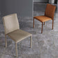 Minimalist Style Armless Solid Back Dining Side Chairs Leather Dining Side Chair Clearhalo 'Dining Chairs' 'Dining Tables & Seating' 'dining_chair' 'furn' 'furn_dining_chair' 'Furniture' 'furniture_dining_chair' 'Kitchen & Dining Furniture' 4901429