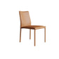 Minimalist Style Armless Solid Back Dining Side Chairs Leather Dining Side Chair Orange 1 Piece Clearhalo 'Dining Chairs' 'Dining Tables & Seating' 'dining_chair' 'furn' 'furn_dining_chair' 'Furniture' 'furniture_dining_chair' 'Kitchen & Dining Furniture' 4901430