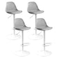 Contemporary Plastic Home Counter Stool Matte Finish Footrest Barstool Grey White 4 Piece Set Clearhalo 'Bar Furniture' 'Bar Stools' 'bar_stools' 'furn' 'furn_bar_stools' 'Furniture' 'furniture_bar_stools' 'Kitchen & Dining Furniture' 4901465