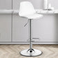 Contemporary Plastic Home Counter Stool Matte Finish Footrest Barstool White Silver 1 Piece Clearhalo 'Bar Furniture' 'Bar Stools' 'bar_stools' 'furn' 'furn_bar_stools' 'Furniture' 'furniture_bar_stools' 'Kitchen & Dining Furniture' 4901467