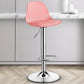 Contemporary Plastic Home Counter Stool Matte Finish Footrest Barstool Pink Silver 1 Piece Clearhalo 'Bar Furniture' 'Bar Stools' 'bar_stools' 'furn' 'furn_bar_stools' 'Furniture' 'furniture_bar_stools' 'Kitchen & Dining Furniture' 4901475