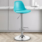 Contemporary Plastic Home Counter Stool Matte Finish Footrest Barstool Lake Blue Silver 1 Piece Clearhalo 'Bar Furniture' 'Bar Stools' 'bar_stools' 'furn' 'furn_bar_stools' 'Furniture' 'furniture_bar_stools' 'Kitchen & Dining Furniture' 4901493