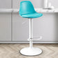 Contemporary Plastic Home Counter Stool Matte Finish Footrest Barstool Lake Blue White 1 Piece Clearhalo 'Bar Furniture' 'Bar Stools' 'bar_stools' 'furn' 'furn_bar_stools' 'Furniture' 'furniture_bar_stools' 'Kitchen & Dining Furniture' 4901496