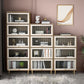 Glam Standard Bookcase Metal Frame Manufactured Wood Bookshelf with Glass Doors Clearhalo 'Bookcases' 'furn' 'furn_bookcases' 'Furniture' 'furniture_bookcases' 'Office Furniture' 4901502