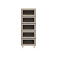 Glam Standard Bookcase Metal Frame Manufactured Wood Bookshelf with Glass Doors Clearhalo 'Bookcases' 'furn' 'furn_bookcases' 'Furniture' 'furniture_bookcases' 'Office Furniture' 4901509