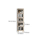 Glam Standard Bookcase Metal Frame Manufactured Wood Bookshelf with Glass Doors Clearhalo 'Bookcases' 'furn' 'furn_bookcases' 'Furniture' 'furniture_bookcases' 'Office Furniture' 4901520