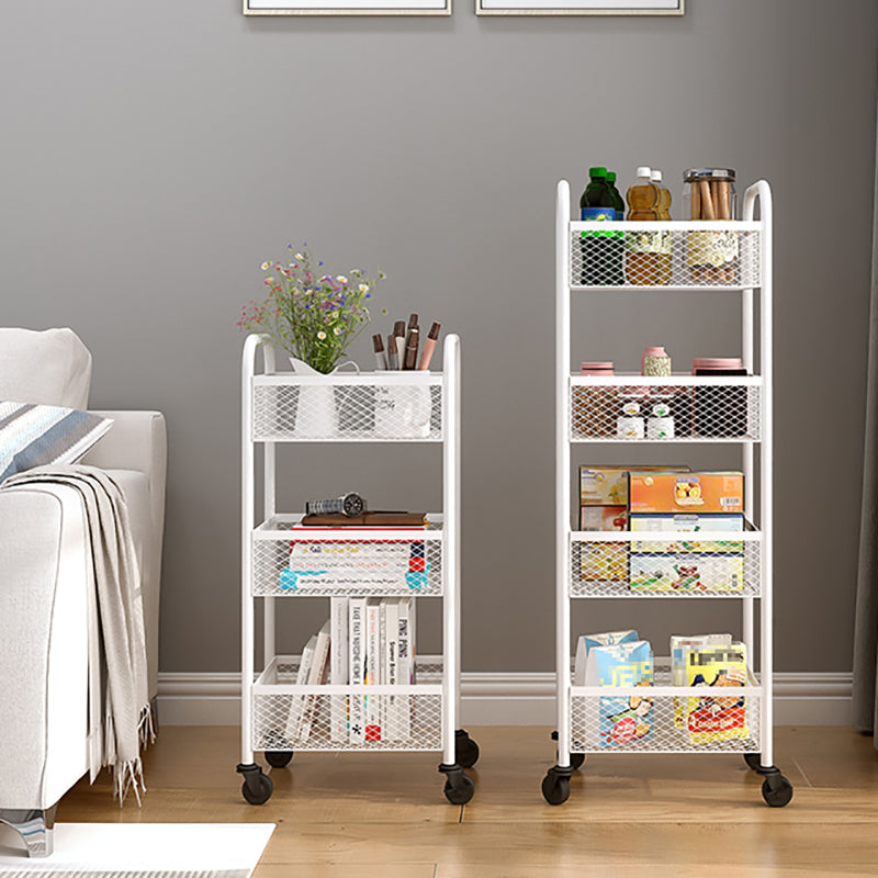 Glam Style Standard Bookcase Metal Closed Back Bookshelf with Wheels Clearhalo 'Bookcases' 'furn' 'furn_bookcases' 'Furniture' 'furniture_bookcases' 'Office Furniture' 4901538