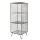 Glam Style Metal Bookshelf Standard Closed Back Shelf Bookcase for Home 14"L x 12"W x 35"H Silver Clearhalo 'Bookcases' 'furn' 'furn_bookcases' 'Furniture' 'furniture_bookcases' 'Office Furniture' 4901543