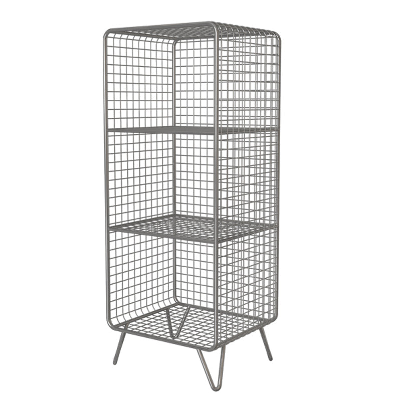 Glam Style Metal Bookshelf Standard Closed Back Shelf Bookcase for Home 14"L x 12"W x 35"H Silver Clearhalo 'Bookcases' 'furn' 'furn_bookcases' 'Furniture' 'furniture_bookcases' 'Office Furniture' 4901543