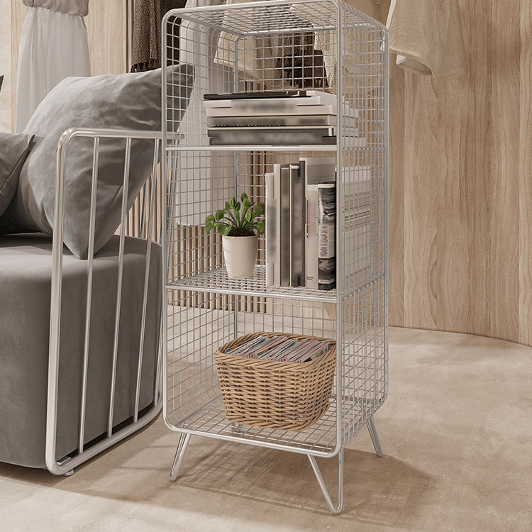 Glam Style Metal Bookshelf Standard Closed Back Shelf Bookcase for Home Clearhalo 'Bookcases' 'furn' 'furn_bookcases' 'Furniture' 'furniture_bookcases' 'Office Furniture' 4901546