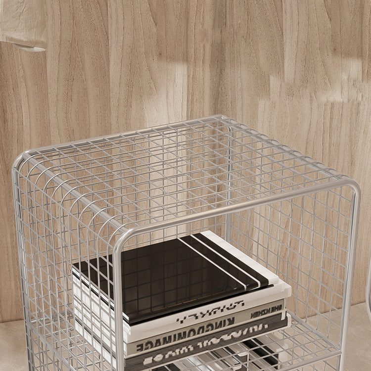 Glam Style Metal Bookshelf Standard Closed Back Shelf Bookcase for Home Clearhalo 'Bookcases' 'furn' 'furn_bookcases' 'Furniture' 'furniture_bookcases' 'Office Furniture' 4901552