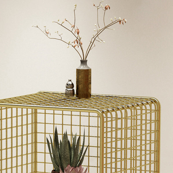 Glam Style Metal Bookshelf Closed Back Standard Shelf Bookcase for Home Clearhalo 'Bookcases' 'furn' 'furn_bookcases' 'Furniture' 'furniture_bookcases' 'Office Furniture' 4901591