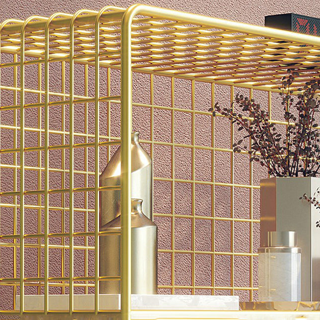 Glam Style Metal Bookshelf Closed Back Standard Shelf Bookcase for Home Clearhalo 'Bookcases' 'furn' 'furn_bookcases' 'Furniture' 'furniture_bookcases' 'Office Furniture' 4901594