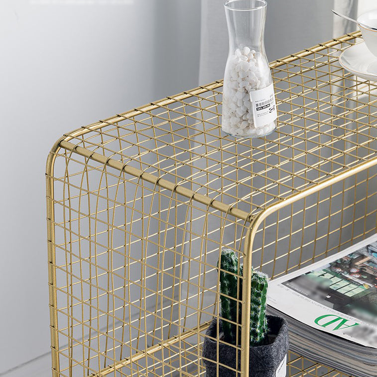 Glam Style Bookshelf Metal Standard Shelf Bookcase for Home Use Clearhalo 'Bookcases' 'furn' 'furn_bookcases' 'Furniture' 'furniture_bookcases' 'Office Furniture' 4901645