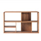 Scandinavian Standard Bookcase Wooden Open Back Bookshelf for Home Office 39.4"L x 13.8"W x 24"H Brown Clearhalo 'Bookcases' 'furn' 'furn_bookcases' 'Furniture' 'furniture_bookcases' 'Office Furniture' 4901656