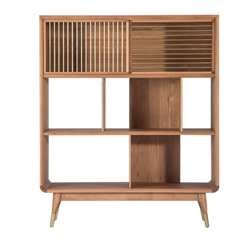 Scandinavian Standard Bookcase Wooden Open Back Bookshelf for Home Office Clearhalo 'Bookcases' 'furn' 'furn_bookcases' 'Furniture' 'furniture_bookcases' 'Office Furniture' 4901663