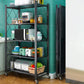 Industrial Folding Steel Etagere Bookshelf Open Bookshelf with Caster Wheels Clearhalo 'Bookcases' 'furn' 'furn_bookcases' 'Furniture' 'furniture_bookcases' 'Office Furniture' 4901692