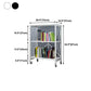 Industrial Folding Steel Etagere Bookshelf Open Bookshelf with Caster Wheels Clearhalo 'Bookcases' 'furn' 'furn_bookcases' 'Furniture' 'furniture_bookcases' 'Office Furniture' 4901709