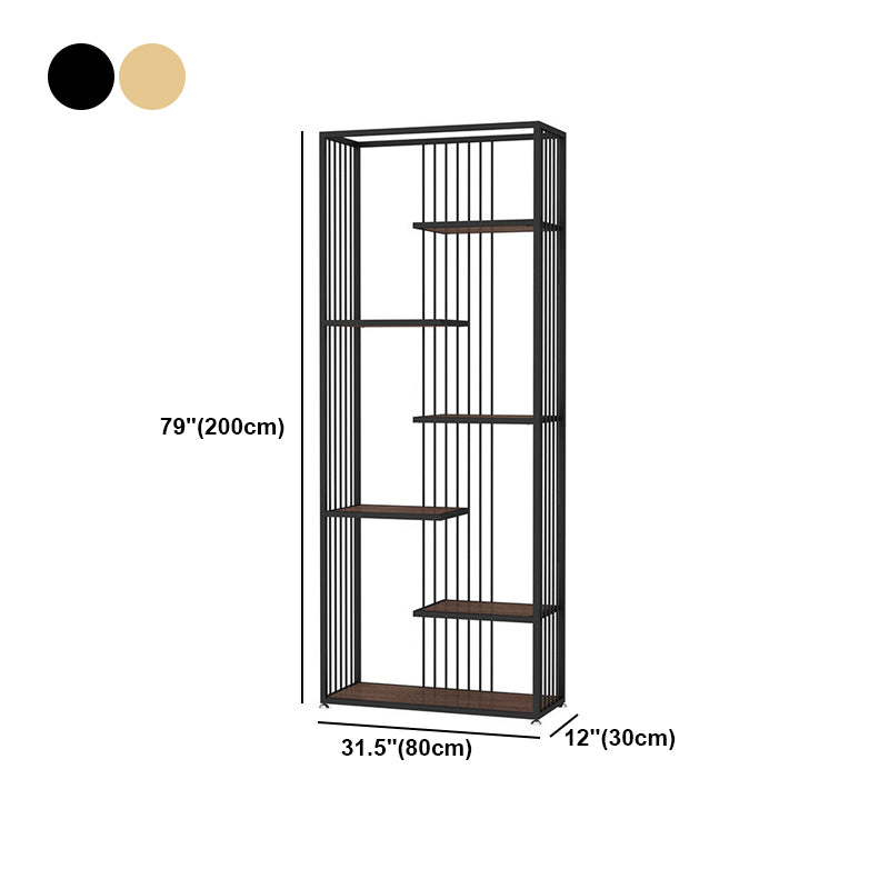 Industrial Style Bookcase Open Back Bookshelf for Home Office Clearhalo 'Bookcases' 'furn' 'furn_bookcases' 'Furniture' 'furniture_bookcases' 'Office Furniture' 4901730