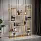 Industrial Open Back Bookshelf with Iron Frame Bookcase for Home Office Clearhalo 'Bookcases' 'furn' 'furn_bookcases' 'Furniture' 'furniture_bookcases' 'Office Furniture' 4901744