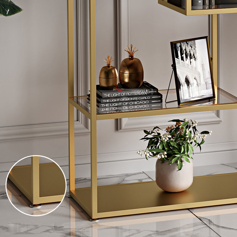 Industrial Open Back Bookshelf with Iron Frame Bookcase for Home Office Clearhalo 'Bookcases' 'furn' 'furn_bookcases' 'Furniture' 'furniture_bookcases' 'Office Furniture' 4901748