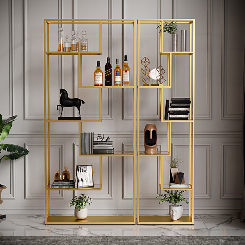 Industrial Open Back Bookshelf with Iron Frame Bookcase for Home Office Clearhalo 'Bookcases' 'furn' 'furn_bookcases' 'Furniture' 'furniture_bookcases' 'Office Furniture' 4901749