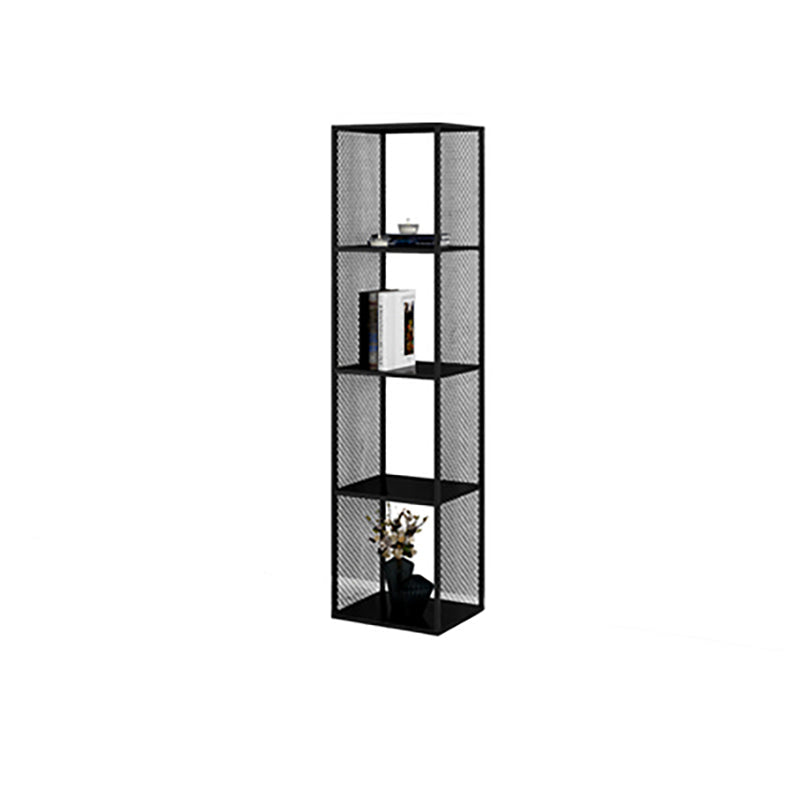 Industrial Metal Bookshelf Iron Open Back Bookcase for Office 13.8"L x 11.8"W x 55.1"H Clearhalo 'Bookcases' 'furn' 'furn_bookcases' 'Furniture' 'furniture_bookcases' 'Office Furniture' 4901758