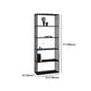 Industrial Metal Bookshelf Iron Open Back Bookcase for Office Clearhalo 'Bookcases' 'furn' 'furn_bookcases' 'Furniture' 'furniture_bookcases' 'Office Furniture' 4901765