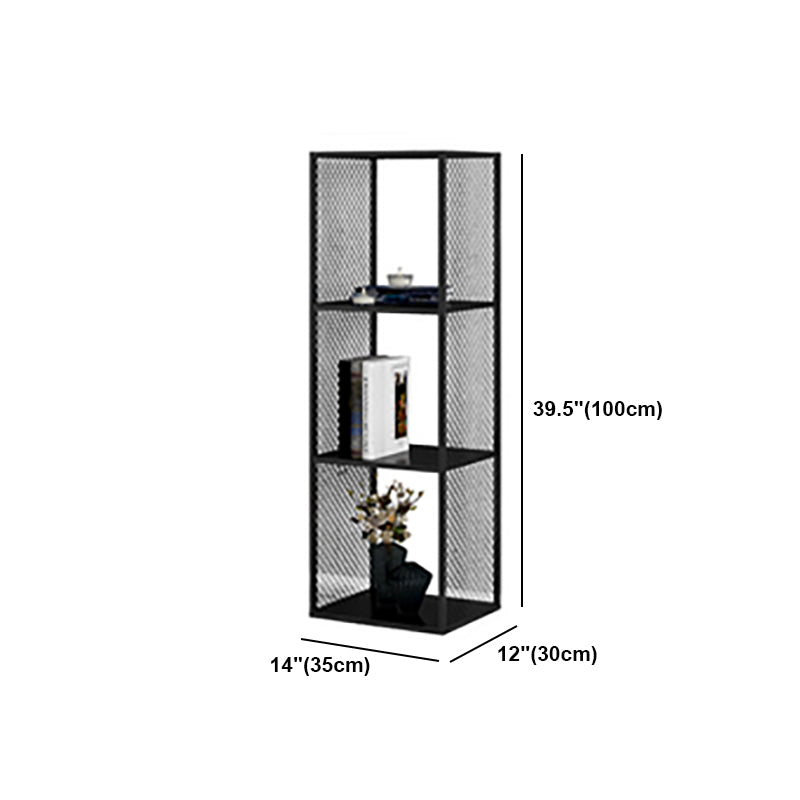 Industrial Metal Bookshelf Iron Open Back Bookcase for Office Clearhalo 'Bookcases' 'furn' 'furn_bookcases' 'Furniture' 'furniture_bookcases' 'Office Furniture' 4901769