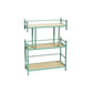 Open Back Metal Bookshelf Scandinavian Style Bookcase for Home Office Study Room 23.6"L x 9.8"W x 30.7"H Green Clearhalo 'Bookcases' 'furn' 'furn_bookcases' 'Furniture' 'furniture_bookcases' 'Office Furniture' 4901778