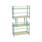 Open Back Metal Bookshelf Scandinavian Style Bookcase for Home Office Study Room 23.6"L x 9.8"W x 43.3"H Green Clearhalo 'Bookcases' 'furn' 'furn_bookcases' 'Furniture' 'furniture_bookcases' 'Office Furniture' 4901781