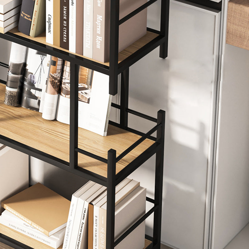 Open Back Metal Bookshelf Scandinavian Style Bookcase for Home Office Study Room Clearhalo 'Bookcases' 'furn' 'furn_bookcases' 'Furniture' 'furniture_bookcases' 'Office Furniture' 4901785