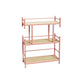 Open Back Metal Bookshelf Scandinavian Style Bookcase for Home Office Study Room 23.6"L x 9.8"W x 30.7"H Pink Clearhalo 'Bookcases' 'furn' 'furn_bookcases' 'Furniture' 'furniture_bookcases' 'Office Furniture' 4901788