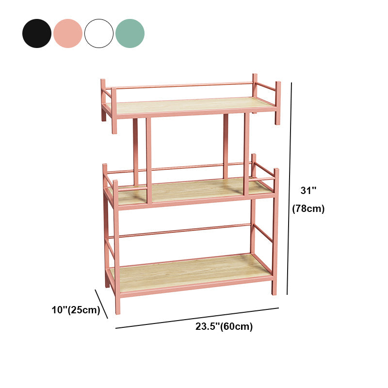 Open Back Metal Bookshelf Scandinavian Style Bookcase for Home Office Study Room Clearhalo 'Bookcases' 'furn' 'furn_bookcases' 'Furniture' 'furniture_bookcases' 'Office Furniture' 4901790