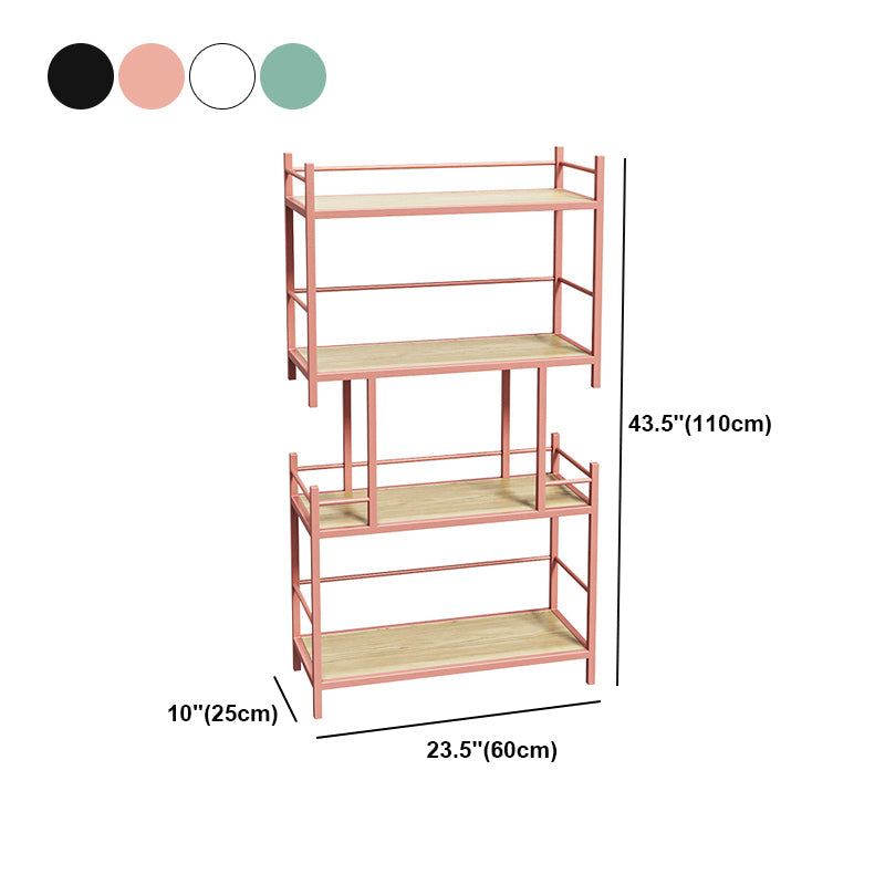 Open Back Metal Bookshelf Scandinavian Style Bookcase for Home Office Study Room Clearhalo 'Bookcases' 'furn' 'furn_bookcases' 'Furniture' 'furniture_bookcases' 'Office Furniture' 4901791