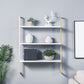 Contemporary Wall Unit Bookcase Metal Frame Pine Wood Shelf Bookshelf Clearhalo 'Bookcases' 'furn' 'furn_bookcases' 'Furniture' 'furniture_bookcases' 'Office Furniture' 4901814