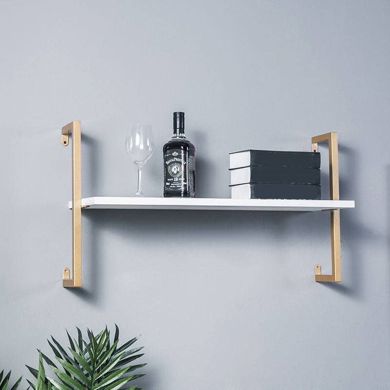 Contemporary Wall Unit Bookcase Metal Frame Pine Wood Shelf Bookshelf Clearhalo 'Bookcases' 'furn' 'furn_bookcases' 'Furniture' 'furniture_bookcases' 'Office Furniture' 4901817