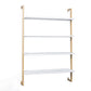 Contemporary Wall Unit Bookcase Metal Frame Pine Wood Shelf Bookshelf Clearhalo 'Bookcases' 'furn' 'furn_bookcases' 'Furniture' 'furniture_bookcases' 'Office Furniture' 4901820