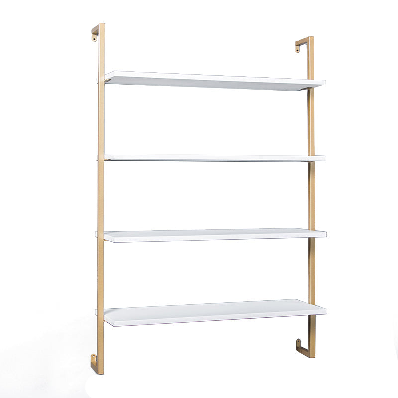 Contemporary Wall Unit Bookcase Metal Frame Pine Wood Shelf Bookshelf Clearhalo 'Bookcases' 'furn' 'furn_bookcases' 'Furniture' 'furniture_bookcases' 'Office Furniture' 4901820