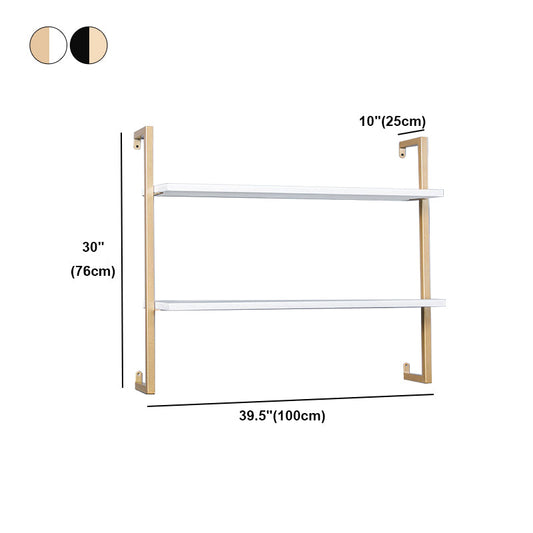 Contemporary Wall Unit Bookcase Metal Frame Pine Wood Shelf Bookshelf Clearhalo 'Bookcases' 'furn' 'furn_bookcases' 'Furniture' 'furniture_bookcases' 'Office Furniture' 4901851
