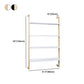 Contemporary Wall Unit Bookcase Metal Frame Pine Wood Shelf Bookshelf Clearhalo 'Bookcases' 'furn' 'furn_bookcases' 'Furniture' 'furniture_bookcases' 'Office Furniture' 4901856