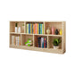 Natural Pine Wood Standard Bookshelf Modern Closed Back Bookcase for Classroom 63"L x 9.4"W x 31.5"H Clearhalo 'Bookcases' 'furn' 'furn_bookcases' 'Furniture' 'furniture_bookcases' 'Office Furniture' 4901864