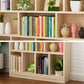 Natural Pine Wood Standard Bookshelf Modern Closed Back Bookcase for Classroom Clearhalo 'Bookcases' 'furn' 'furn_bookcases' 'Furniture' 'furniture_bookcases' 'Office Furniture' 4901871