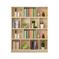 Natural Pine Wood Standard Bookshelf Modern Closed Back Bookcase for Classroom 39.4"L x 9.4"W x 59.1"H Clearhalo 'Bookcases' 'furn' 'furn_bookcases' 'Furniture' 'furniture_bookcases' 'Office Furniture' 4901873