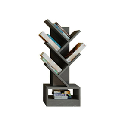 Manufactured Wood Corner Bookshelf Modern Closed Back Vertical Bookcase 14.6"L x 8.3"W x 38.1"H Grey Clearhalo 'Bookcases' 'furn' 'furn_bookcases' 'Furniture' 'furniture_bookcases' 'Office Furniture' 4901885