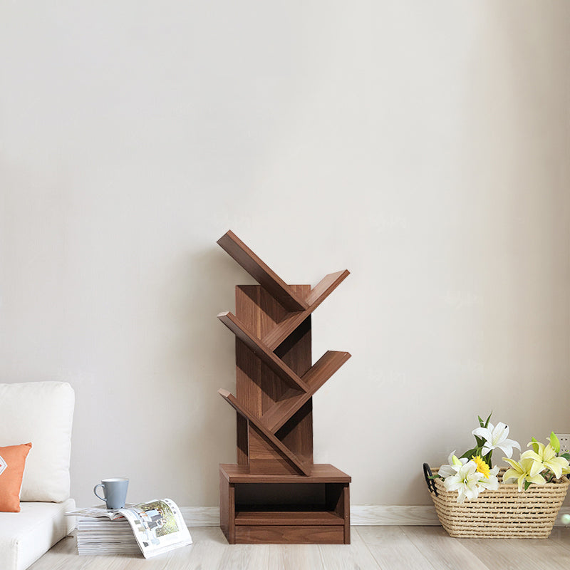 Manufactured Wood Corner Bookshelf Modern Closed Back Vertical Bookcase Clearhalo 'Bookcases' 'furn' 'furn_bookcases' 'Furniture' 'furniture_bookcases' 'Office Furniture' 4901890