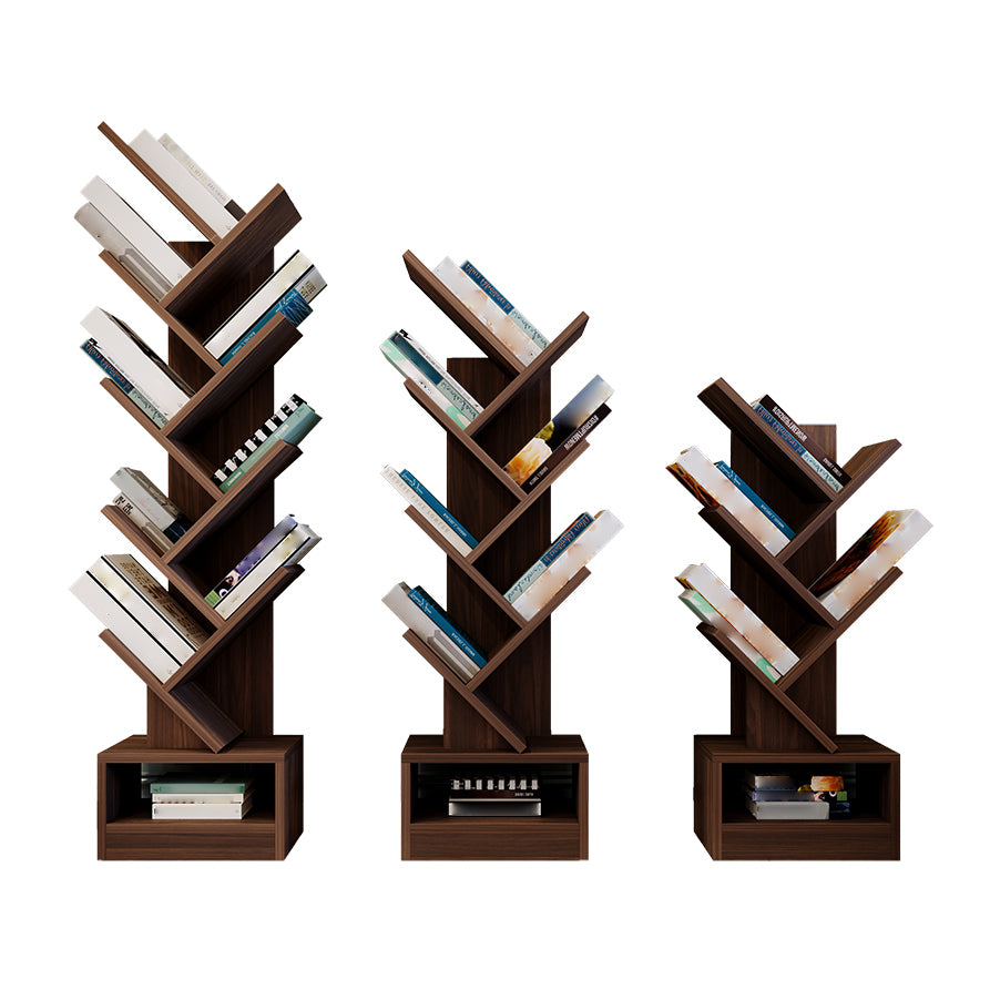 Manufactured Wood Corner Bookshelf Modern Closed Back Vertical Bookcase Clearhalo 'Bookcases' 'furn' 'furn_bookcases' 'Furniture' 'furniture_bookcases' 'Office Furniture' 4901893