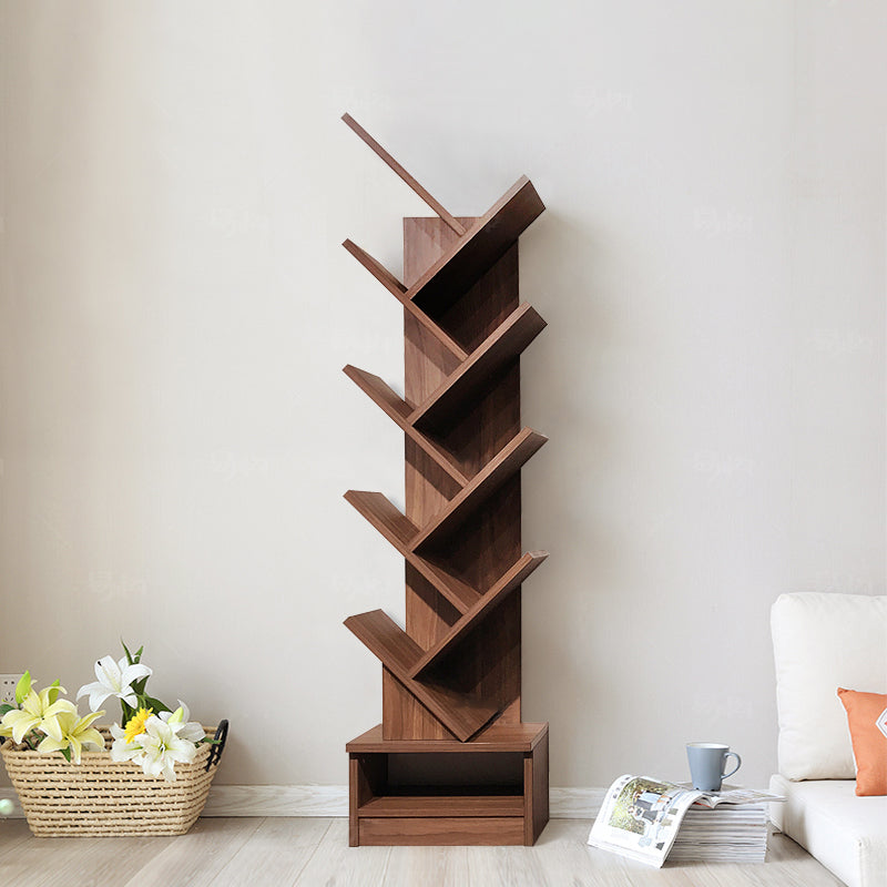 Manufactured Wood Corner Bookshelf Modern Closed Back Vertical Bookcase Clearhalo 'Bookcases' 'furn' 'furn_bookcases' 'Furniture' 'furniture_bookcases' 'Office Furniture' 4901901